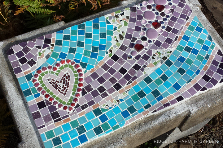 Ridgetop Farm & Garden | Bench Seat Mosaic