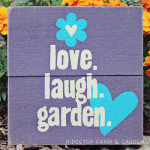 Garden Signs from Recycled Pallets