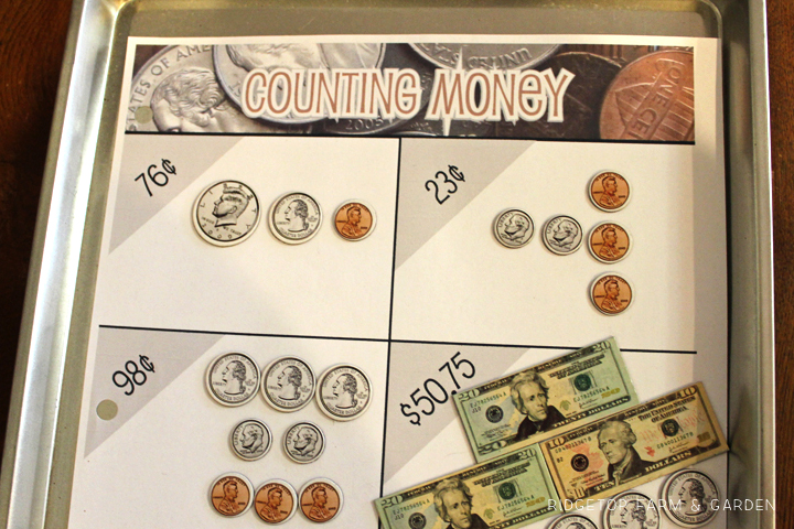 Ridgetop Farm & Garden | Learn to Count Money | Counting Money | Printable