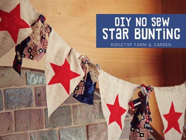 Ridgetop Farm & Garden | DIY No Sew Star Bunting