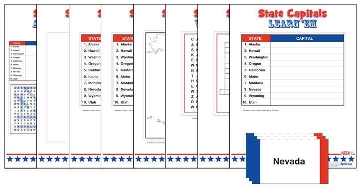 Ridgetop Farm and Garden | Learn State Capitals | Week 1 | free printable