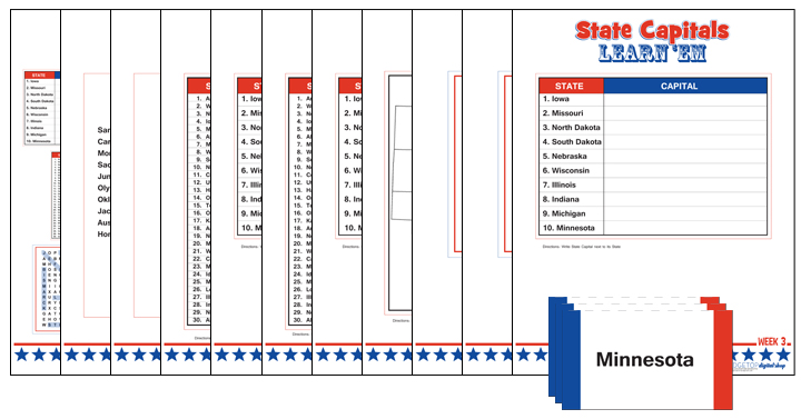 Ridgetop Farm and Garden | Learn State Capitals | Week 3 | free printable