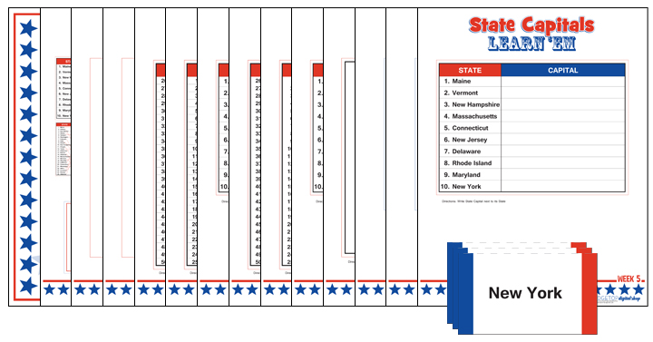 Ridgetop Farm and Garden | Learn State Capitals | Week 5 | free printable