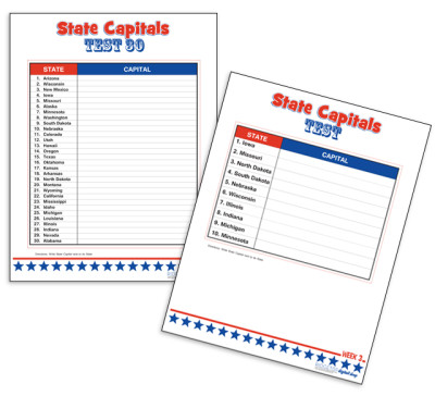 Learning State Capitals • Free Printables • Ridgetop Farm and Garden