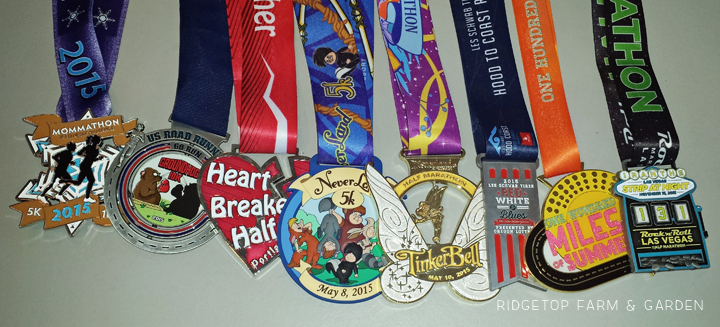 Ridgetop Farm and Garden | Running Recap of 2015 | Bling