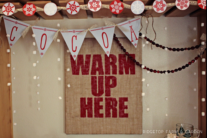 Ridgetop Farm and Garden | 12 Days of December | Warm Up Here Burlap and Canvas