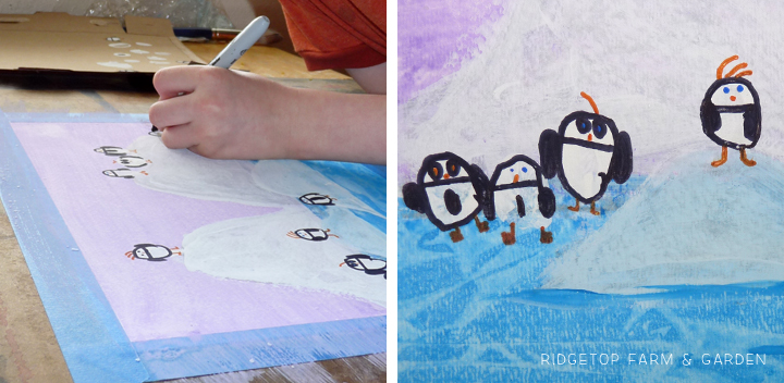 Ridgetop Farm and Garden | Penguin Painting