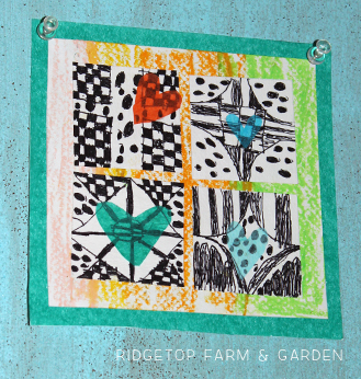 Ridgetop Farm and Garden | Valentine's Day | Mixed Media Collage | Kid's Craft