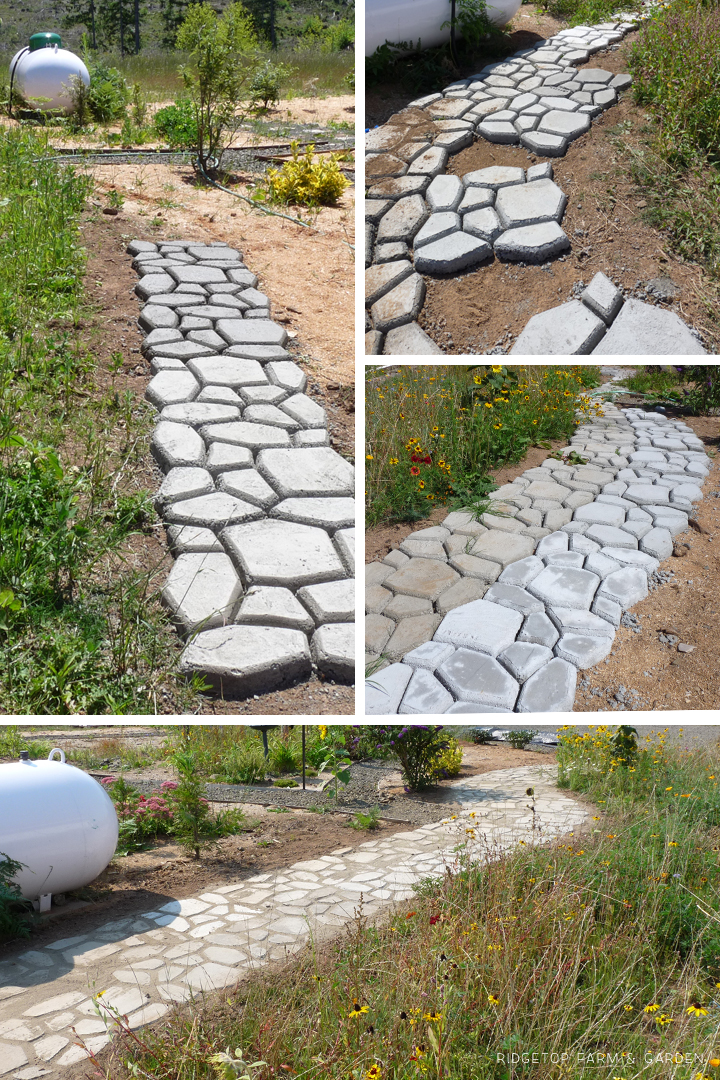 Ridgetop Farm and Garden | DIY Concrete Path |Walkmaker Form