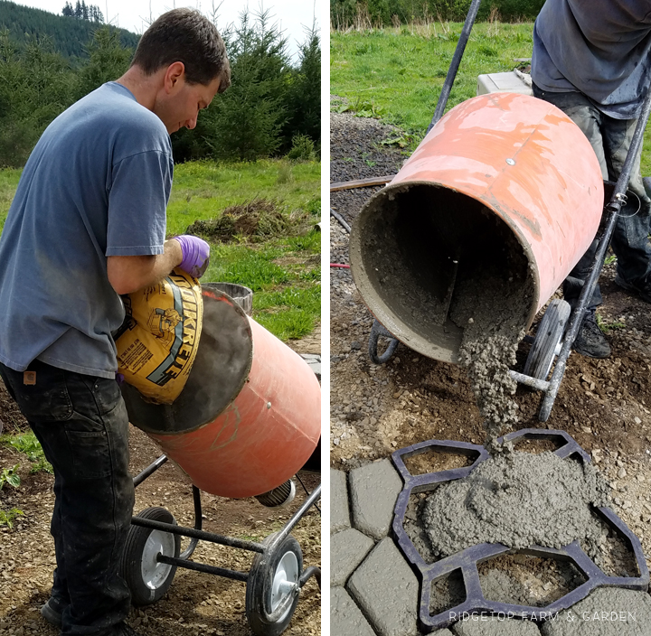 Ridgetop Farm and Garden | DIY Concrete Path |Walkmaker Form