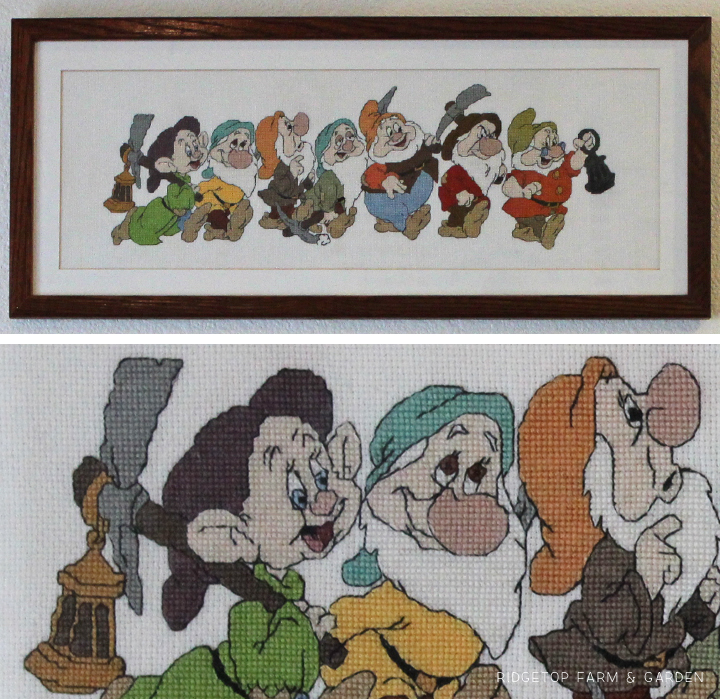 Ridgetop Farm and Garden | Disney Gallery Wall | Seven Dwarfs Cross Stitch