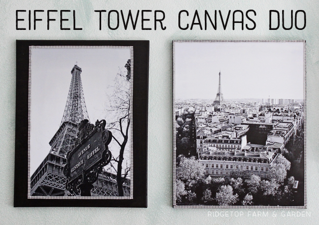 Eiffel Tower Canvas Duo - title