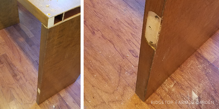 Ridgetop Farm and Garden | Project Upcycle | Closet Door Turned Hall Table