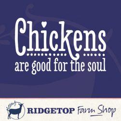 Ridgetop Farm Shop | Chickens are Good for the Soul Vinyl Decal